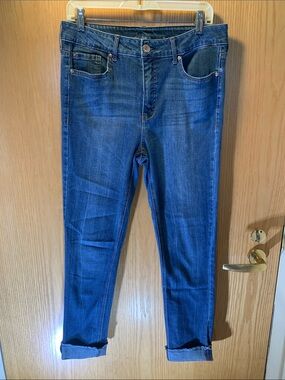 Seven 7 Classic Women's Dark Blue ‘Weekend Slim Fit’ Denim Jeans - Size 10